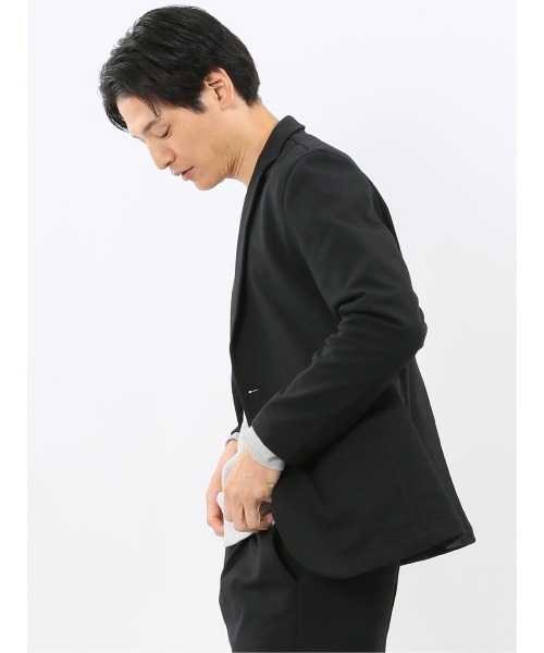 TAKA-Q（タカキュー）の「【ストレッチ ウォッシャブル】タカキュー カットツイル 2ボタンテーラードジャケット(セットアップ可能)（セットアップ・メンズ・ネイビー/ブラウン/ブラック・MEDIUM/LARGE/X-LARGE）」の17枚目の写真