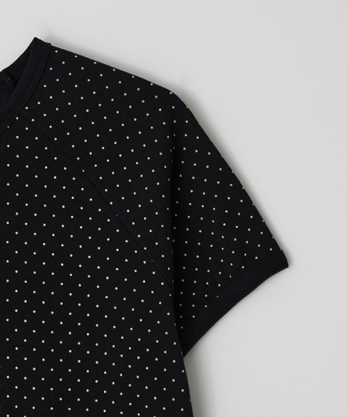 RONRON(ロンロン)の「DOT RINGER PUFF T SHIRT BLACK(Tシャツ/カットソー・レディース・その他・FREE)」の4枚目の写真