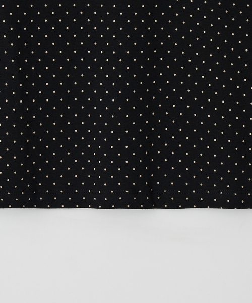 RONRON(ロンロン)の「DOT RINGER PUFF T SHIRT BLACK(Tシャツ/カットソー・レディース・その他・FREE)」の5枚目の写真