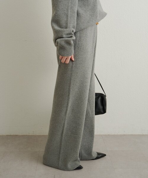 Omekashi(オメカシ)の「ニットパンツ(その他パンツ・レディース・グレー/ブラウン・36/38)」の3枚目の写真