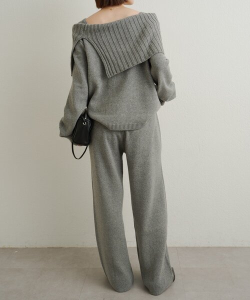Omekashi(オメカシ)の「ニットパンツ(その他パンツ・レディース・グレー/ブラウン・36/38)」の7枚目の写真