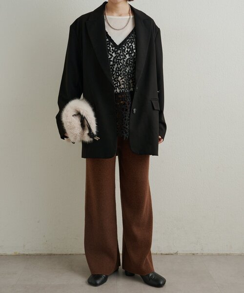 Omekashi(オメカシ)の「ニットパンツ(その他パンツ・レディース・グレー/ブラウン・36/38)」の20枚目の写真