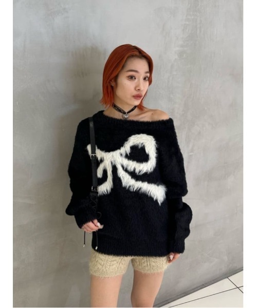 SLY（スライ）の「HEART MOTIF LACE CHOKER ハートモチーフ レース チョーカー（チョーカー・レディース・ブラック/ホワイト・FREE）」の14枚目の写真