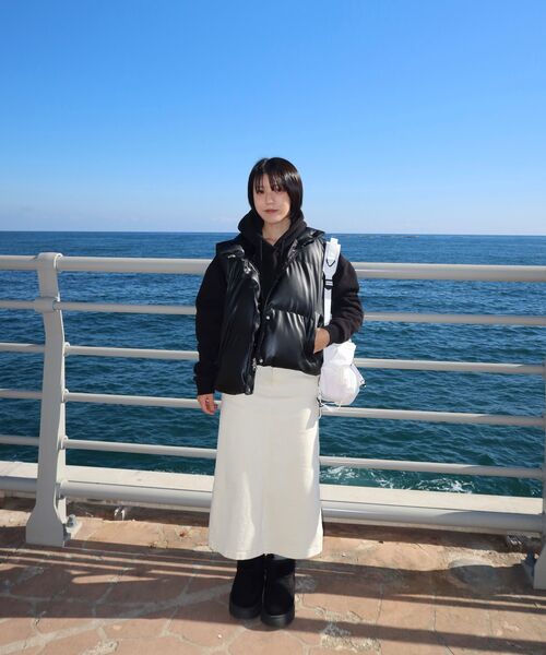 NICK&NICOLE(ニックアンドニコール)の「LEATHER LOGO PADDING VEST_BLACK(ベスト・レディース・その他・FREE)」の11枚目の写真