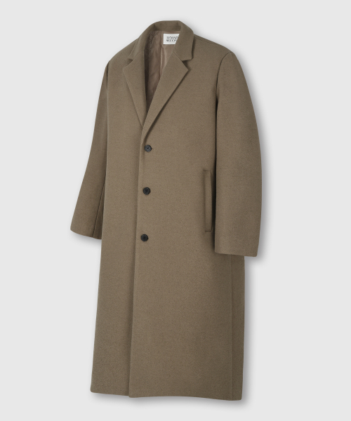 LEMAIN SECOND（リメインセカンド）の「WOOL BLEND OVERFIT SINGLE COAT [BEIGE]（チェスターコート・メンズ・その他・LARGE/X-LARGE/MEDIUM）」の4枚目の写真