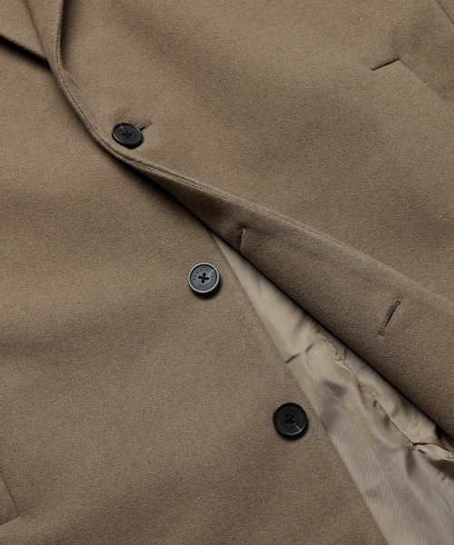 LEMAIN SECOND（リメインセカンド）の「WOOL BLEND OVERFIT SINGLE COAT [BEIGE]（チェスターコート・メンズ・その他・LARGE/X-LARGE/MEDIUM）」の7枚目の写真