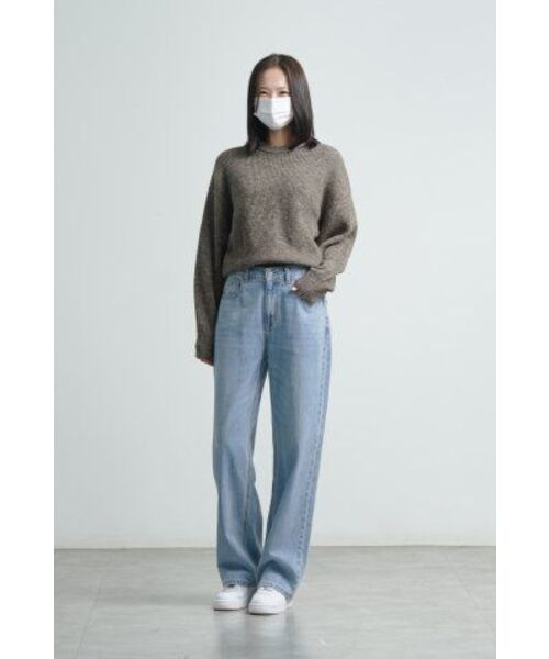 MUSINSA STANDARD WOMAN(ムシンサスタンダードウーマン)の「レディースマルチメランジクルーネックニット【モカブラウン】(ニット/セーター・レディース・その他・SMALL/MEDIUM/LARGE/X-SMALL)」の9枚目の写真