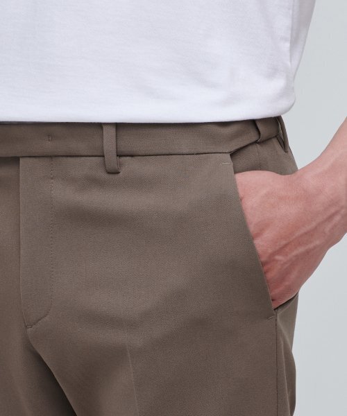 MUSINSA STANDARD（ムシンサスタンダード）の「スキニー隠しバンディングクロップドスラックス[ライトブラウン]（スラックス・メンズ・その他・30/26/27/28/29）」の5枚目の写真