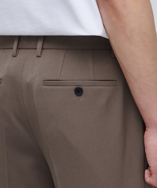 MUSINSA STANDARD（ムシンサスタンダード）の「スキニー隠しバンディングクロップドスラックス[ライトブラウン]（スラックス・メンズ・その他・30/26/27/28/29）」の8枚目の写真