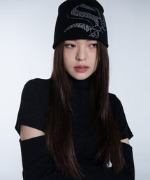 SETUP-EXE（セットアップイーエックスイー）の「Crystal cubic logo Beanie [Black]（ニットキャップ/ビーニー）」