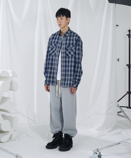 SLOWACID（スローアシッド）の「ローカットダートスウェットパンツ[メランジグレー]（スウェットパンツ・レディース・その他・MEDIUM/LARGE）」の2枚目の写真