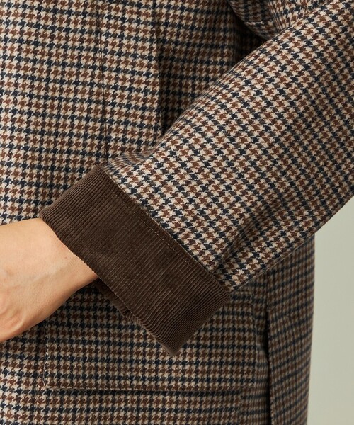 MACKINTOSH PHILOSOPHY(マッキントッシュ フィロソフィー)の「GREY LABEL 【SOMERFORD(サマーフォード)】ライトメルトンチェック製(ステンカラーコート・レディース・ブラウン系その他5/チャコールグレー・2/6)」の15枚目の写真