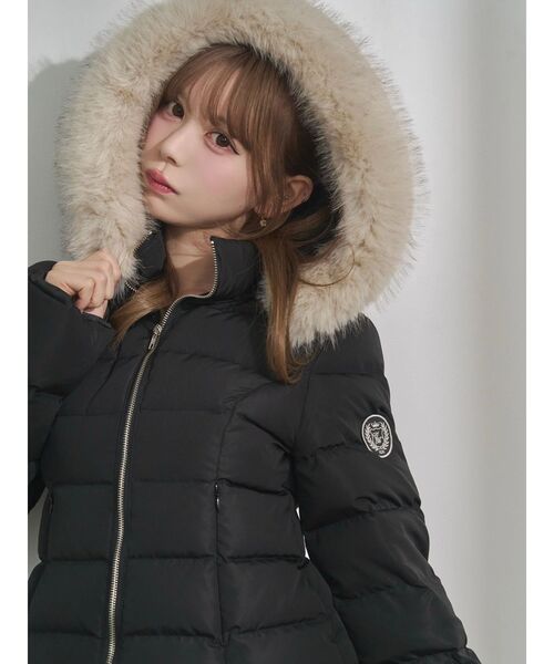 セール】キルティングラインダウンブルゾン（ダウンジャケット/コート