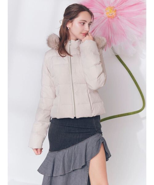 EATME(イートミー)の「キルティングラインダウンブルゾン(ダウンジャケット/コート・レディース・ピンク/ブラック/アイボリー・FREE)」の16枚目の写真