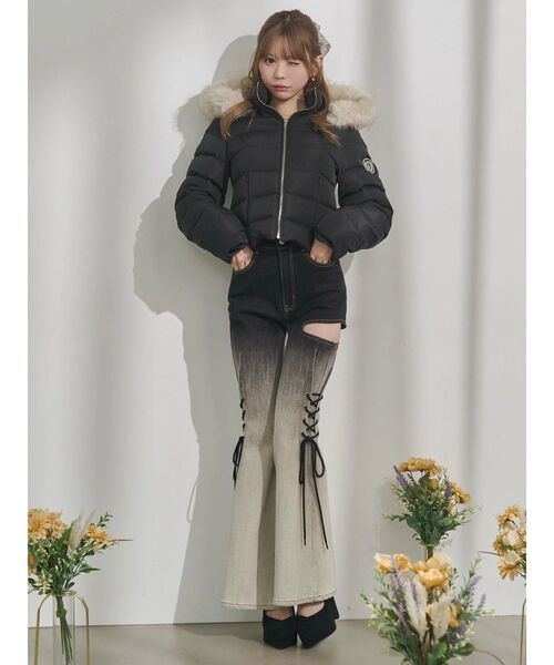 EATME(イートミー)の「キルティングラインダウンブルゾン(ダウンジャケット/コート・レディース・ピンク/ブラック/アイボリー・FREE)」の19枚目の写真