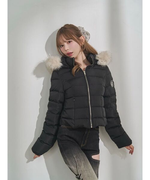 EATME(イートミー)の「キルティングラインダウンブルゾン(ダウンジャケット/コート・レディース・ピンク/ブラック/アイボリー・FREE)」の20枚目の写真