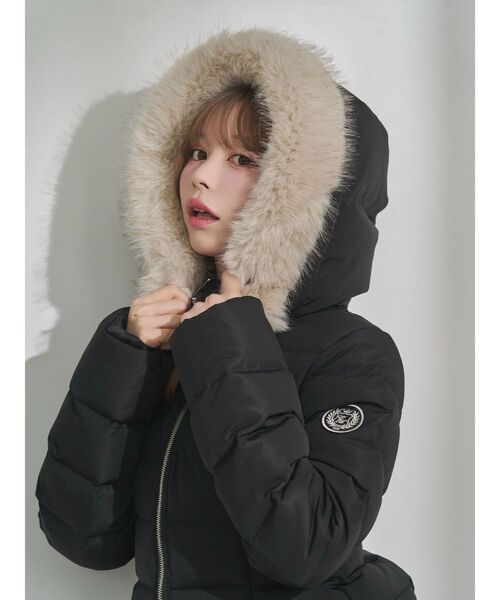 EATME(イートミー)の「キルティングラインダウンブルゾン(ダウンジャケット/コート・レディース・ピンク/ブラック/アイボリー・FREE)」の21枚目の写真