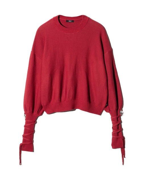 glamb（グラム）の「Blow Creed Knit / ブロウクリードニット（ニット/セーター・メンズ・イエロー/レッド/ブラック・M/L）」の6枚目の写真