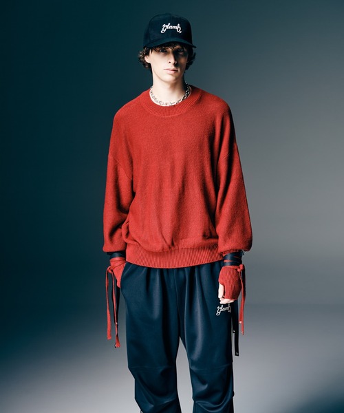 glamb（グラム）の「Blow Creed Knit / ブロウクリードニット（ニット/セーター・メンズ・イエロー/レッド/ブラック・M/L）」の13枚目の写真