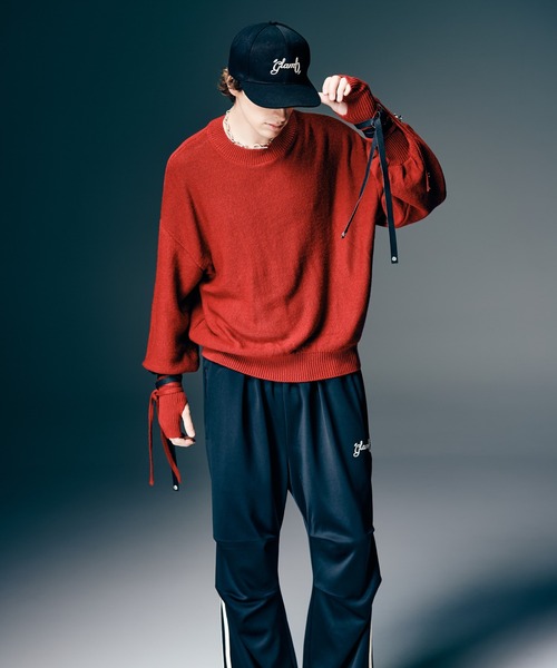 glamb（グラム）の「Blow Creed Knit / ブロウクリードニット（ニット/セーター・メンズ・イエロー/レッド/ブラック・M/L）」の15枚目の写真