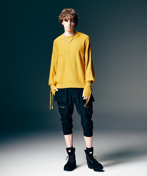 glamb（グラム）の「Blow Creed Knit / ブロウクリードニット（ニット/セーター・メンズ・イエロー/レッド/ブラック・M/L）」の19枚目の写真