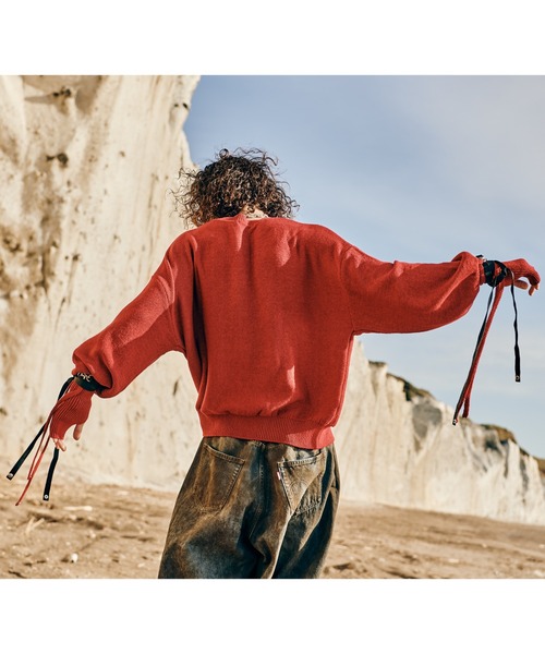 glamb（グラム）の「Blow Creed Knit / ブロウクリードニット（ニット/セーター・メンズ・イエロー/レッド/ブラック・M/L）」の22枚目の写真