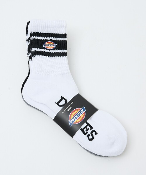 ABAHOUSE（アバハウス）の「【Dickies/ディッキーズ】3PSET定番ソックス/底パイル刺繍（ソックス/靴下・メンズ・ホワイト系その他/その他・フリー）」の3枚目の写真