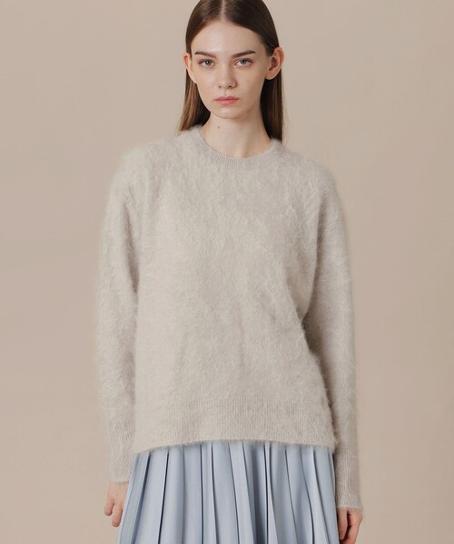 MACKINTOSH LONDON（マッキントッシュ ロンドン）の「【Precious12月号】ファーカシミヤニットプルオーバー（ニット/セーター・レディース・ベージュ系その他/ベージュ/ピンク系その他2・38）」の2枚目の写真