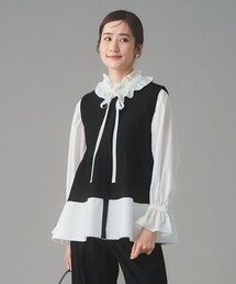 UNITED ARROWS（ユナイテッドアローズ）の「ペプラム ニットベスト（ベスト）」