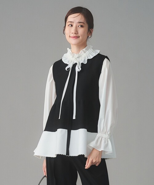 ペプラム ニットベスト（ベスト）｜UNITED ARROWS（ユナイテッド