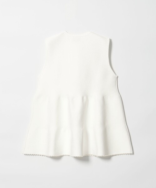 UNITED ARROWS（ユナイテッドアローズ）の「ペプラム ニットベスト（ベスト・レディース・オフホワイト/ネイビー/ブラック・FREE）」の20枚目の写真