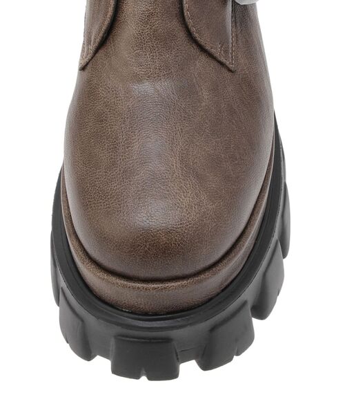 EVRIS（エヴリス）の「ダブルベルトバックルデザインワークブーツ（ブーツ・レディース・ブラック/ブラウン・SMALL/MEDIUM/LARGE）」の19枚目の写真