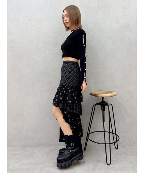 EVRIS(エヴリス)の「ダブルベルトバックルデザインワークブーツ(ブーツ・レディース・ブラック/ブラウン・SMALL/MEDIUM/LARGE)」の7枚目の写真