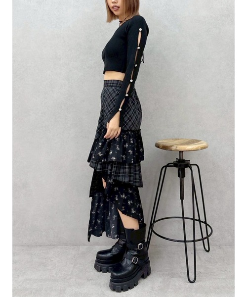 EVRIS(エヴリス)の「ダブルベルトバックルデザインワークブーツ(ブーツ・レディース・ブラック/ブラウン・SMALL/MEDIUM/LARGE)」の6枚目の写真