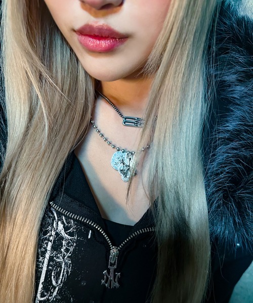 A‘gem 9（エージェムナイン）の「A'GEM/9 × .kom 『A'GEM/9/エージェムナイン』ボールチェーンネックレス（ネックレス・メンズ・シルバー・FREE）」の4枚目の写真