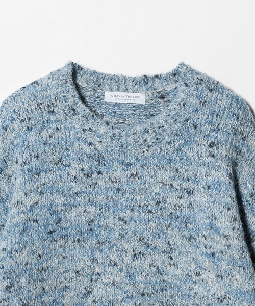 A DAY IN THE LIFE UNITED ARROWS（アデイインザライフユナイテッドアローズ）の「ミックスカラー フェザー ニット ＜A DAY IN THE LIFE＞（ニット/セーター・レディース・オフホワイト/イエロー/コバルトブルー・FREE）」の5枚目の写真
