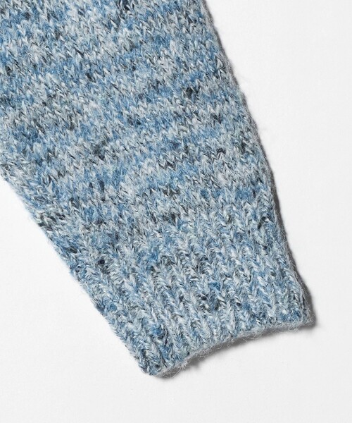 A DAY IN THE LIFE UNITED ARROWS（アデイインザライフユナイテッドアローズ）の「ミックスカラー フェザー ニット ＜A DAY IN THE LIFE＞（ニット/セーター・レディース・オフホワイト/イエロー/コバルトブルー・FREE）」の6枚目の写真