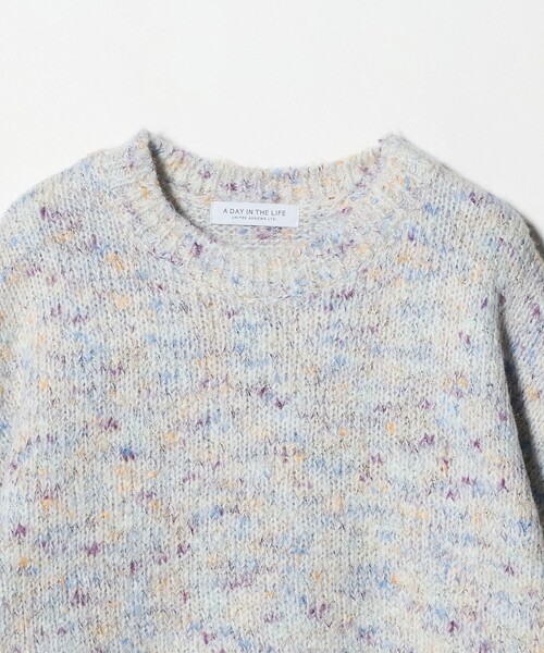 A DAY IN THE LIFE UNITED ARROWS（アデイインザライフユナイテッドアローズ）の「ミックスカラー フェザー ニット ＜A DAY IN THE LIFE＞（ニット/セーター・レディース・オフホワイト/イエロー/コバルトブルー・FREE）」の9枚目の写真