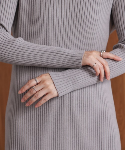Bou Jeloud（ブージュルード）の「シャギーチュニックリブワンピースセット（ワンピース・レディース・グレー/チャコールグレー/ブラック・FREE）」の19枚目の写真