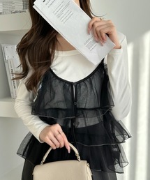 キャミソール（ブラック/黒色系・フリル）ファッション通販 - ZOZOTOWN