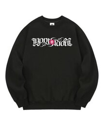 KMB0082 ビボンアゲイン 裏起毛 スウェット - ブラック