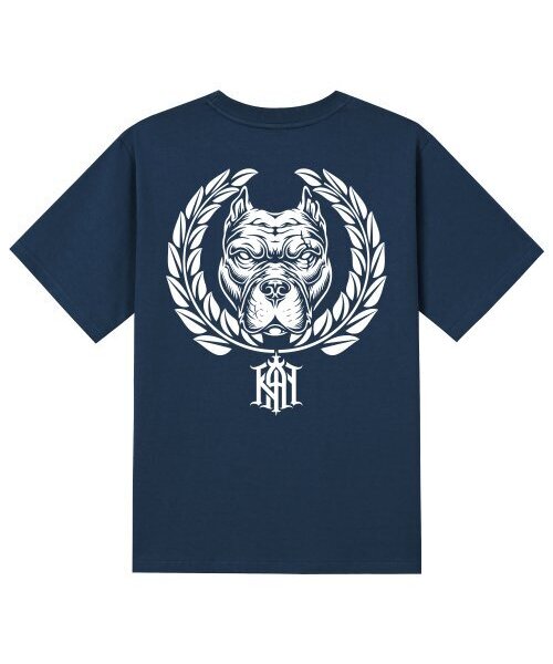 KAN6312(カン6312)の「KTN0195 フィットブル 半袖Tシャツ ネイビー(Tシャツ/カットソー・メンズ・その他・LARGE/MEDIUM/SMALL/X-LARGE)」の1枚目の写真