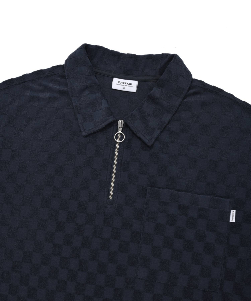 COVERNAT（カバーナット）の「チェックボードカラーTシャツネイビー（ポロシャツ・レディース・その他・LARGE/MEDIUM/SMALL/X-LARGE）」の3枚目の写真