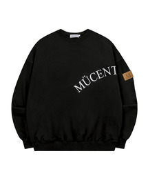 MUCENT | レザーポイントシグネチャースウェット男女共用（2カラー）(スウェット)
