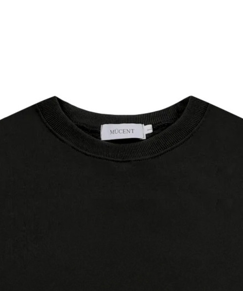 MUCENT（ムセント）の「レザーポイントシグネチャースウェット男女共用（2カラー）（スウェット・レディース・グレー/ブラック・SMALL/LARGE）」の4枚目の写真
