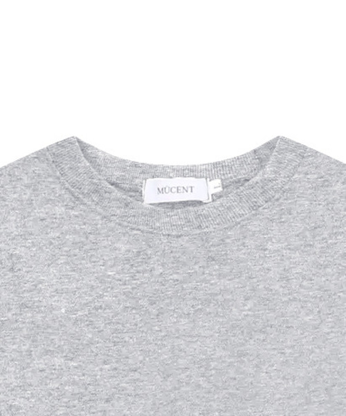 MUCENT（ムセント）の「レザーポイントシグネチャースウェット男女共用（2カラー）（スウェット・レディース・グレー/ブラック・SMALL/LARGE）」の9枚目の写真