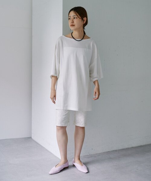 SHENERY(シーナリー)の「レースバイカーパンツ(その他パンツ・レディース・オフホワイト/ブラック・38/36)」の6枚目の写真