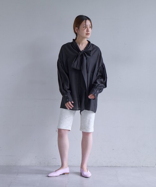 SHENERY(シーナリー)の「レースバイカーパンツ(その他パンツ・レディース・オフホワイト/ブラック・38/36)」の11枚目の写真