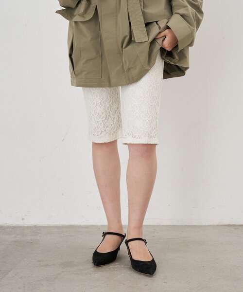 SHENERY(シーナリー)の「レースバイカーパンツ(その他パンツ・レディース・オフホワイト/ブラック・38/36)」の21枚目の写真
