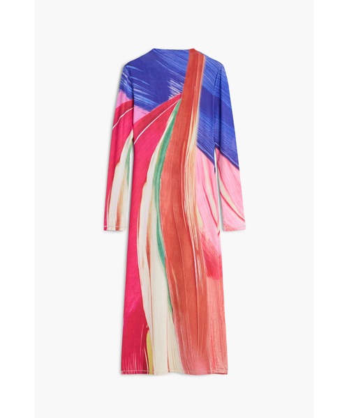 Desigual デジグアル ワンピース ロング ニット【XL】カラフル Desigual（デシグアル）の「アーティニットドレス（ワンピース）」 - WEAR